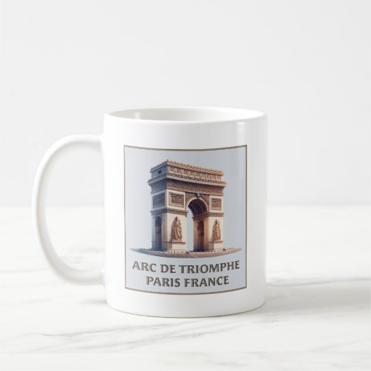 Parijs Frankrijk Arc de Triomphe Koffiemok (Links)