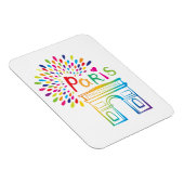 Parijs Frankrijk | Arc de Triomphe | Neon Design Magneet (Rechterzijde)