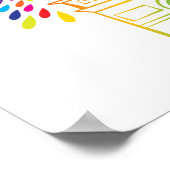 Parijs Frankrijk | Arc de Triomphe | Neon Design Poster (Hoek)