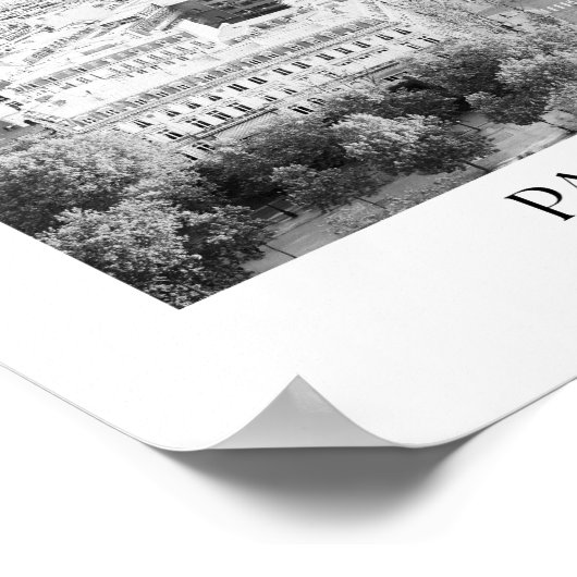 Parijs Frankrijk Arch fotoprint Poster (Hoek)