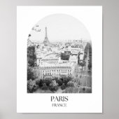 Parijs Frankrijk Arch fotoprint Poster (Voorkant)