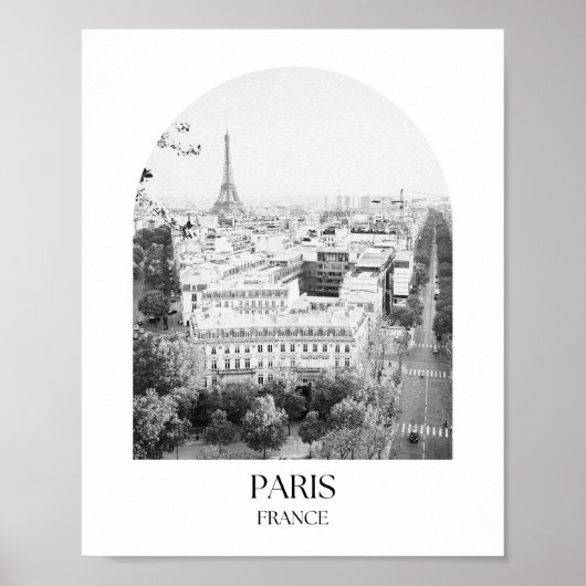 Parijs Frankrijk Arch fotoprint Poster (Voorkant)