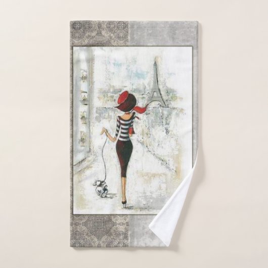 Parijs Frankrijk Badkamer Handdoek Sets (Handdoek)