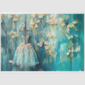 Parijs Frankrijk Ballerina Mode Decoupage Tissuepapier (Voorkant)