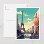 Parijs Frankrijk Beroemde reisplekken Briefkaart (Voorkant / Achterkant)
