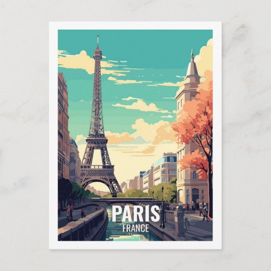 Parijs Frankrijk Beroemde reisplekken Briefkaart (Voorkant)