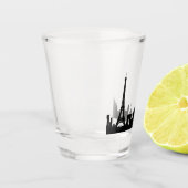 Parijs Frankrijk beroemde steden skyline Shot Glas (Links)