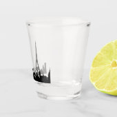 Parijs Frankrijk beroemde steden skyline Shot Glas (Rechts)