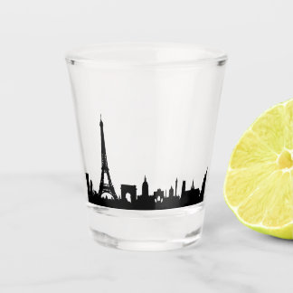 Parijs Frankrijk beroemde steden skyline Shot Glas