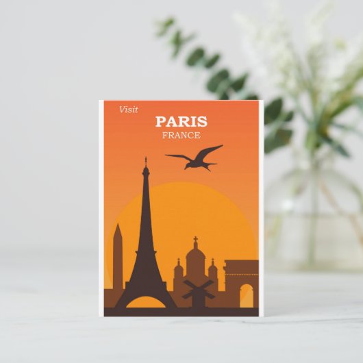 Parijs Frankrijk  bezienswaardigheden Reizen Briefkaart (Staand voorkant)