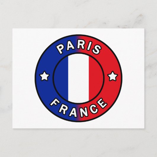 Parijs Frankrijk Briefkaart (Voorkant)