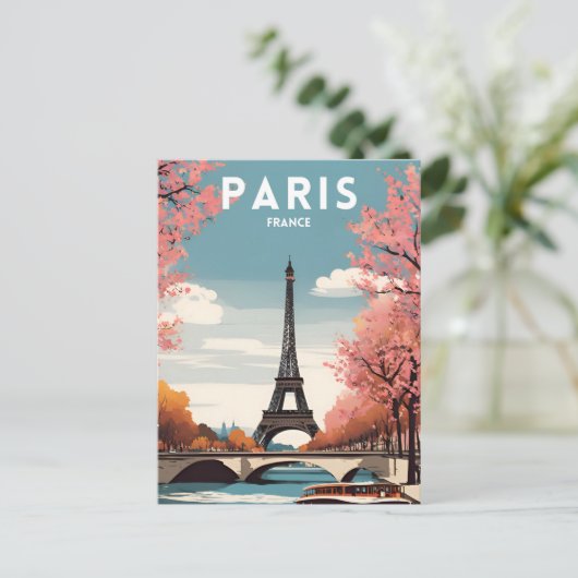 Parijs Frankrijk Briefkaart (Staand voorkant)