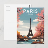 Parijs Frankrijk Briefkaart (Voorkant / Achterkant)