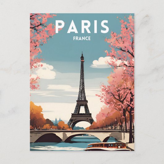 Parijs Frankrijk Briefkaart (Voorkant)