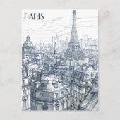 Parijs Frankrijk Briefkaart (Voorkant)