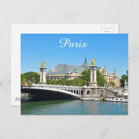 Parijs, Frankrijk Briefkaart (Voorkant / Achterkant)