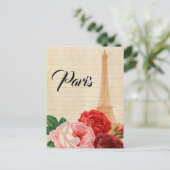 Parijs Frankrijk Briefkaart (Staand voorkant)