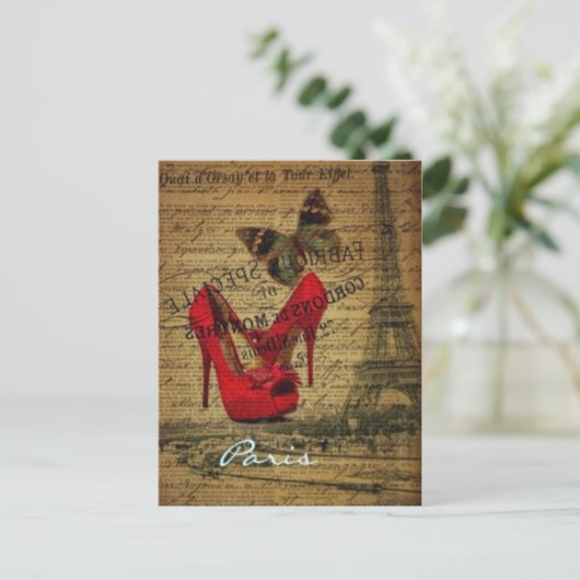 Parijs, Frankrijk -  Briefkaart (Staand voorkant)