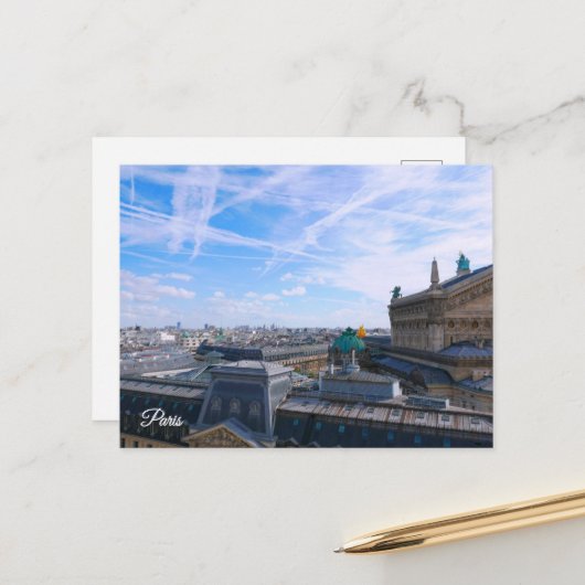 Parijs. Frankrijk. Briefkaart (Voorkant / Achterkant in situ)