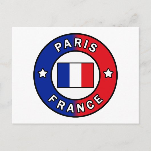 Parijs Frankrijk Briefkaart (Voorkant)