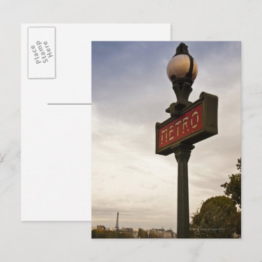 Parijs, Frankrijk Briefkaart (Voorkant / Achterkant)