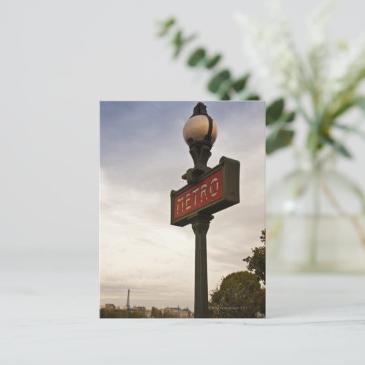 Parijs, Frankrijk Briefkaart (Staand voorkant)