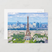 Parijs, Frankrijk Briefkaart (Voorkant / Achterkant)