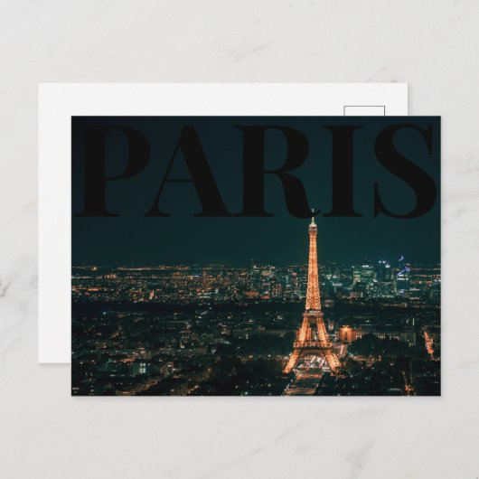 Parijs, Frankrijk Briefkaart (Voorkant / Achterkant)