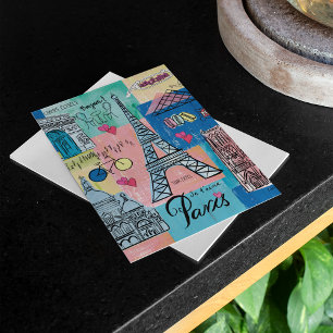Parijs, Frankrijk Briefkaart