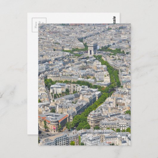 Parijs, Frankrijk Briefkaart (Voorkant / Achterkant)