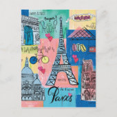 Parijs, Frankrijk Briefkaart (Voorkant)
