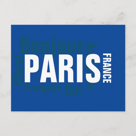 Parijs, Frankrijk Briefkaart (Voorkant)