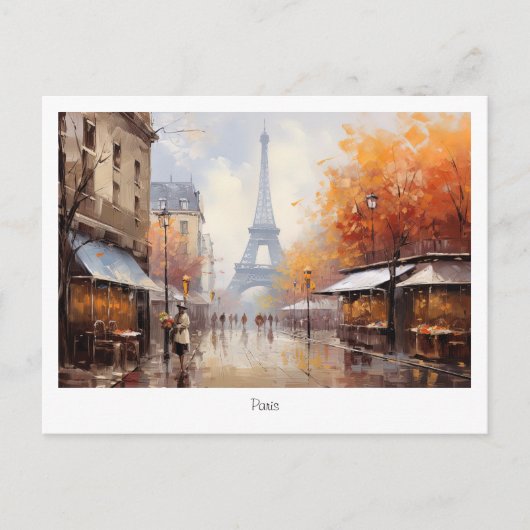 Parijs Frankrijk Briefkaart (Voorkant)