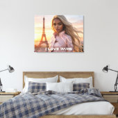 PARIJS - FRANKRIJK CANVAS AFDRUK (Insitu (Slaapkamer))