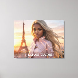 PARIJS - FRANKRIJK CANVAS AFDRUK