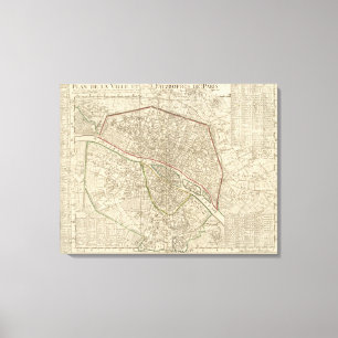 Parijs Frankrijk Canvas Afdruk