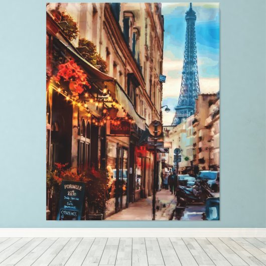 Parijs Frankrijk Canvas Afdruk (Insitu (Houten vloer))