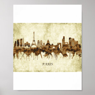 Parijs Frankrijk Cityscape Poster