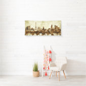 Parijs Frankrijk Cityscape Spandoek (Insitu)