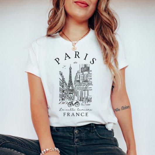 Parijs Frankrijk – De lichtstad T-shirt