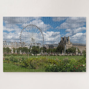Parijs Frankrijk Dramatische wolken Tuilieries tui Legpuzzel