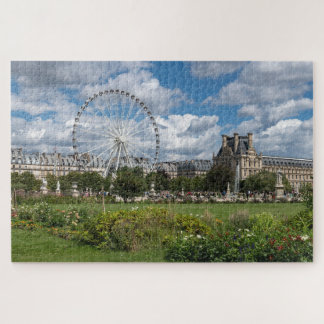 Parijs Frankrijk Dramatische wolken Tuilieries tui Legpuzzel