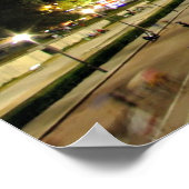 Parijs, Frankrijk - Eiffel 's nachts Poster (Hoek)