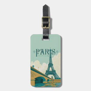 Parijs Frankrijk - Eiffel Tower Bagagelabel