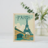 Parijs Frankrijk - Eiffel Tower Briefkaart (Staand voorkant)