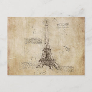 Parijs Frankrijk - Eiffel Tower Briefkaart