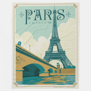 Parijs Frankrijk - Eiffel Tower Fleece Deken