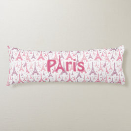 Parijs Frankrijk Eiffel Tower Pink Paars Europe Lichaamskussen