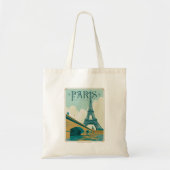 Parijs Frankrijk - Eiffel Tower Tote Bag (Voorkant)