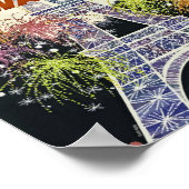 Parijs, Frankrijk Eiffeltoren, Airline,  Poster (Hoek)